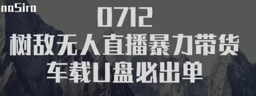 树敌‮习研‬社抖音无人直播暴力带货车载U盘必出单，单号单日产出300纯利润-收集菌资源站