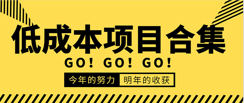 低成本零成本项目合集：赚钱快的慢的、暴利的，线上线下的，价值万元资料-收集菌资源站