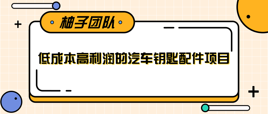 线下暴利赚钱生意，低成本高利润的汽车钥匙配件项目-收集菌资源站