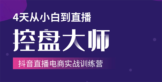 单场直播破百万-技法大揭秘，4天-抖音直播电商实战训练营-收集菌资源站