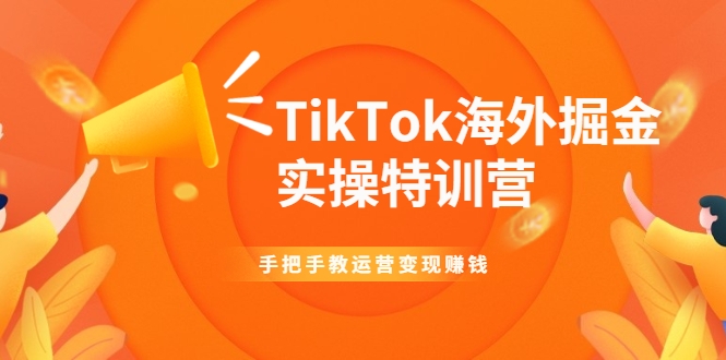TikTok海外掘金实操特训营：手把手教运营变现赚钱-收集菌资源站