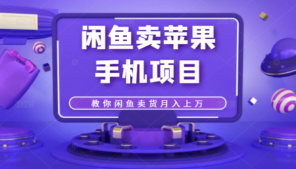 闲鱼卖苹果手机项目，教你闲鱼卖货月入上万-收集菌资源站