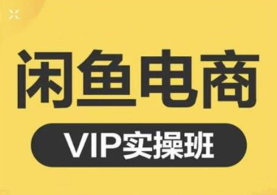 鱼客·闲鱼电商零基础入门到进阶VIP实战课程，帮助你掌握闲鱼电商所需的各项技能-收集菌资源站