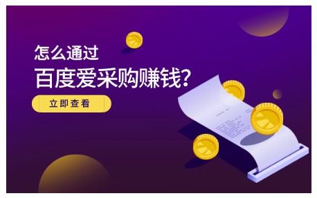 大王·怎么通过百度爱采购赚钱，已经通过百度爱采购完成200多万的销量-收集菌资源站