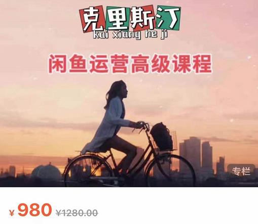 克里斯汀·闲鱼运营高级课程【2022新版】，视频内容非常凝练，适合小白入门-收集菌资源站