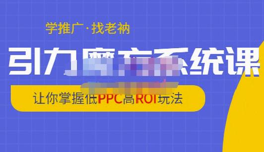 老衲·引力魔方系统课，让你掌握低PPC高ROI玩法，价值299元-收集菌资源站