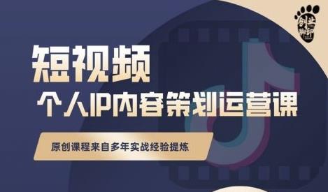 抖音短视频个人ip内容策划实操课，真正做到普通人也能实行落地-收集菌资源站