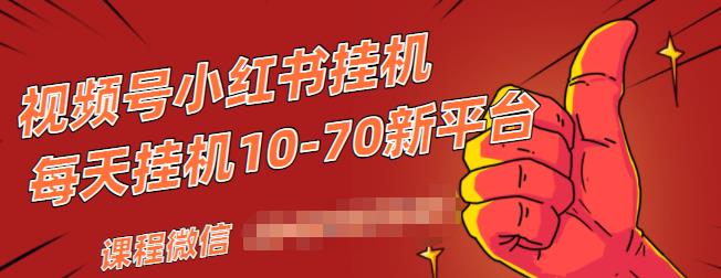 视频号小红书抖音挂机项目，小白无脑操作，按照要求来，单号每天几十米-收集菌资源站
