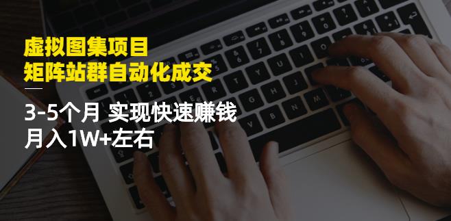 虚拟图集项目：矩阵站群自动化成交，3-5个月实现快速赚钱月入1W+左右-收集菌资源站