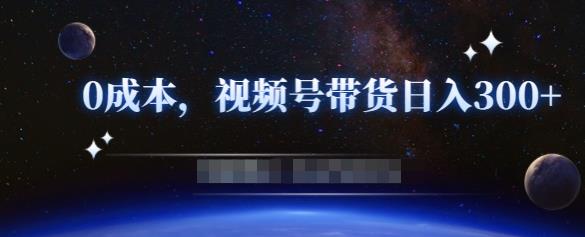 零基础视频号带货赚钱项目，0成本0门槛轻松日入300+【视频教程】-收集菌资源站