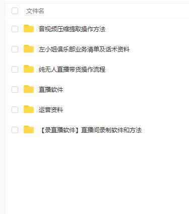 左小姐-直播带货俱乐部十三行、无人直播，全套教程附：工具、文档、话术资料-收集菌资源站