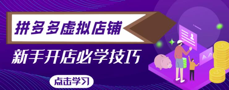 拼多多虚拟店铺，新手开网店注册自动发货教程-收集菌资源站