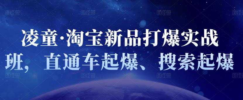 凌童·淘宝新品打爆实战班，直通车起爆、搜索起爆-收集菌资源站
