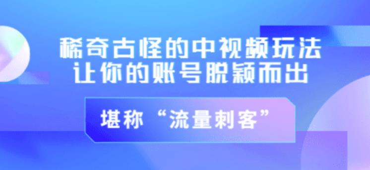 不讲李·稀奇古怪的冷门中视频冷门玩法，让你的账号脱颖而出，成为流量刺客！（图文+视频）-收集菌资源站