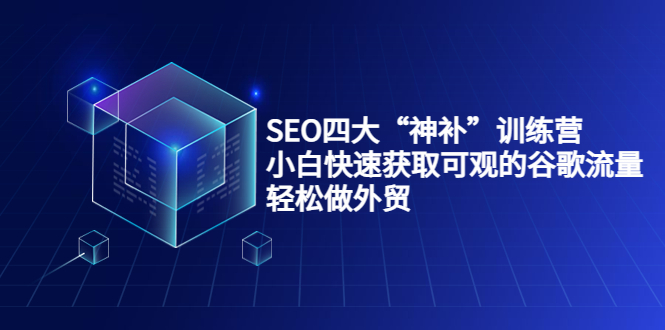 SEO四大“神补”训练营，小白快速获取可观的谷歌流量，轻松做外贸-收集菌资源站
