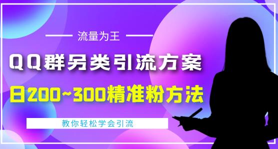 价值888的QQ群另类引流方案，半自动操作日200~300精准粉方法【视频教程】-收集菌资源站