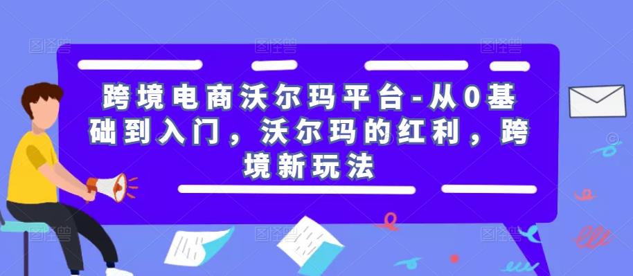 跨境电商沃尔玛平台-从0基础到入门，沃尔玛的红利，跨境新玩法-收集菌资源站
