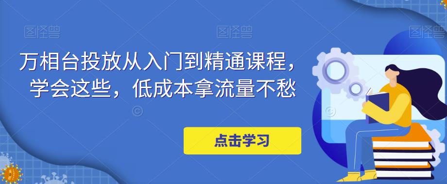 万相台投放从入门到精通课程，学会这些，低成本拿流量不愁-收集菌资源站