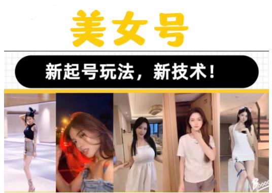 2023抖音快手短视频美女号课程制作玩法教程，美女号搬运新起号玩法，新技术（素材+教程）-收集菌资源站
