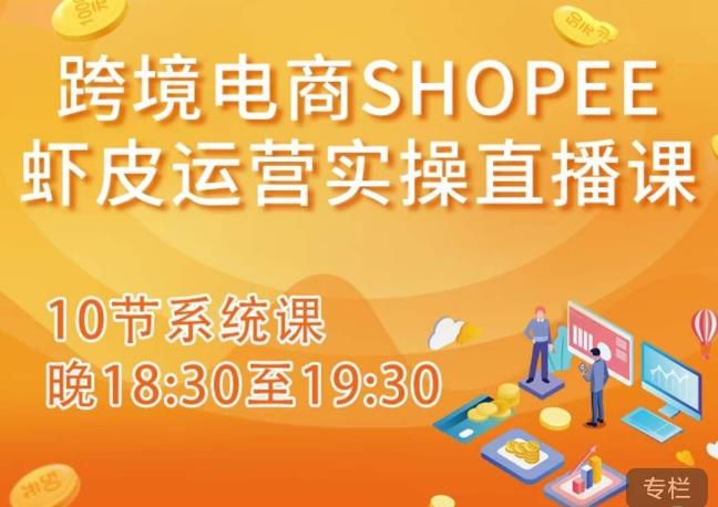 跨境电商Shopee虾皮运营实操直播课，从零开始学，入门到精通（10节系统课）-收集菌资源站