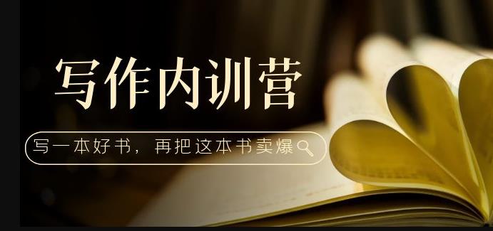 写作内训营：百万级大佬教你如何写一本好书，再把这本书卖爆！-收集菌资源站