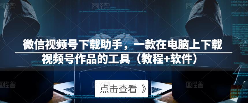 微信视频号下载助手，一款在电脑上下载视频号作品的工具（教程+软件）-收集菌资源站