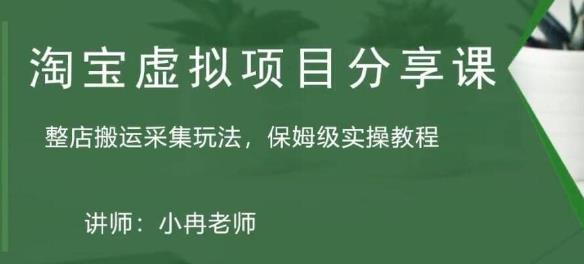 淘宝虚拟整店搬运采集玩法分享课：整店搬运采集玩法，保姆级实操教程-收集菌资源站