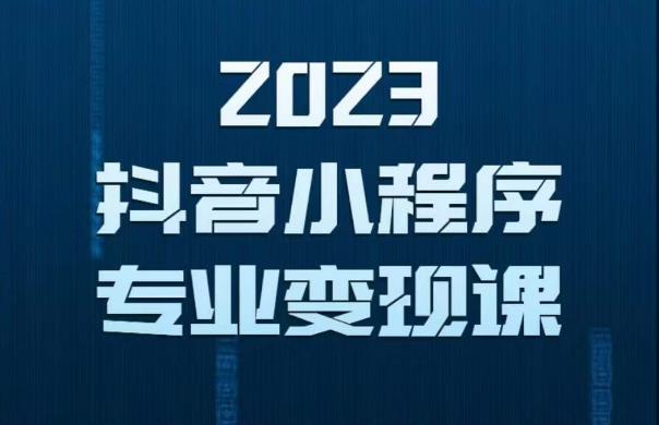 2023年抖音小程序变现保姆级教程，0粉丝新号，无需实名，3天起号，第1条视频就有收入-收集菌资源站